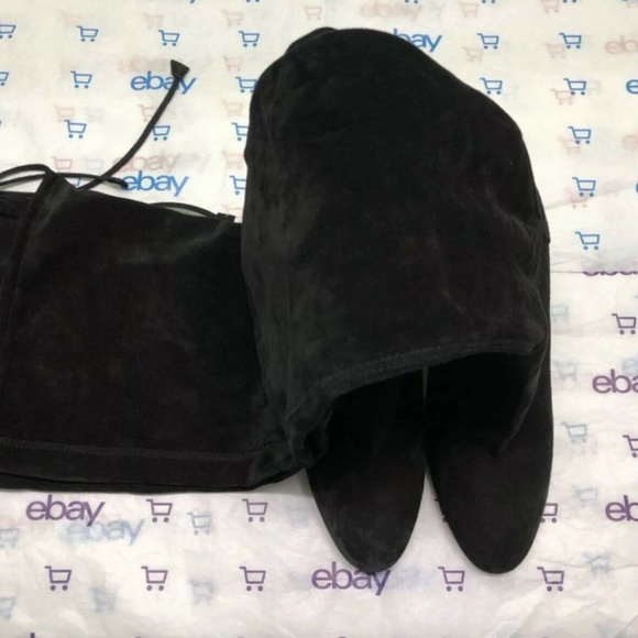 NEW $595 AQUATALIA FLORENCIA SUEDE OVER THE KNEE OTK BOOT 7.5 BLACK - Picture 5 of 8